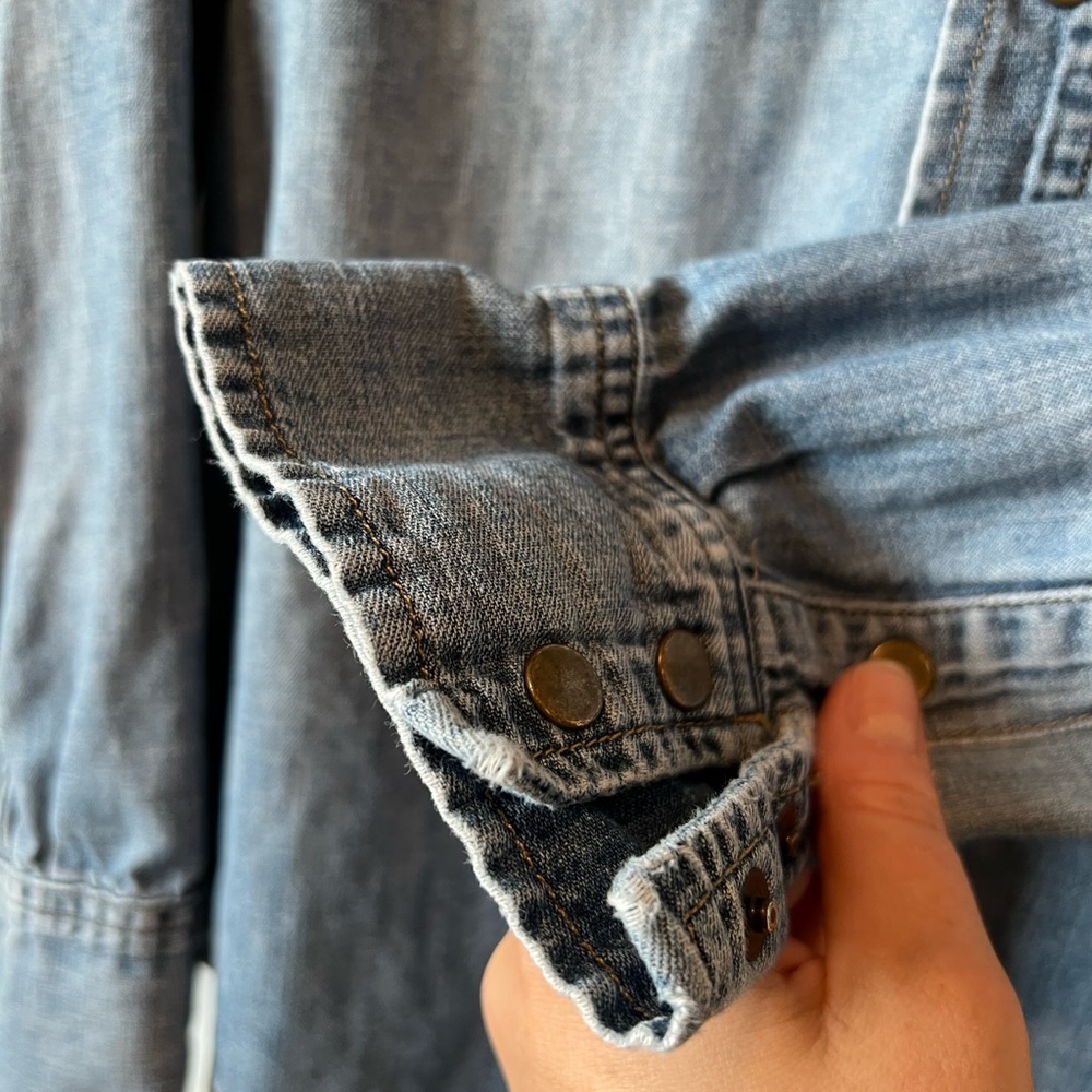 Madewell western denim button down size S - Picture 15 of 15